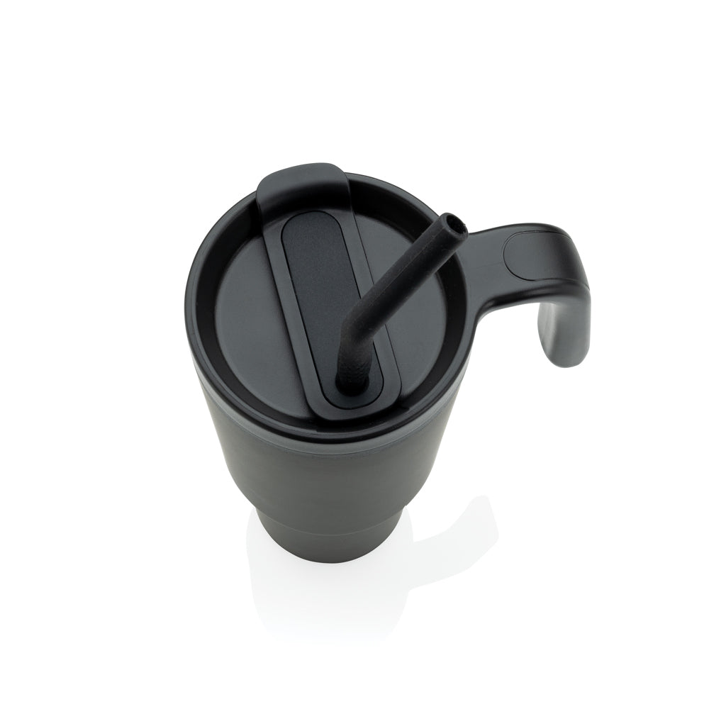 Graphic 360 Becher aus RCS-zertifiziert recyc. Stahl, 900ml – schwarz