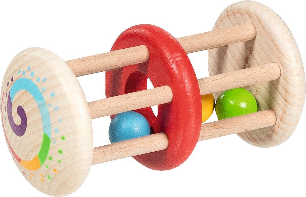 Greifling Doppelkäfigrassel mit rotem Ring – Gesamtansicht