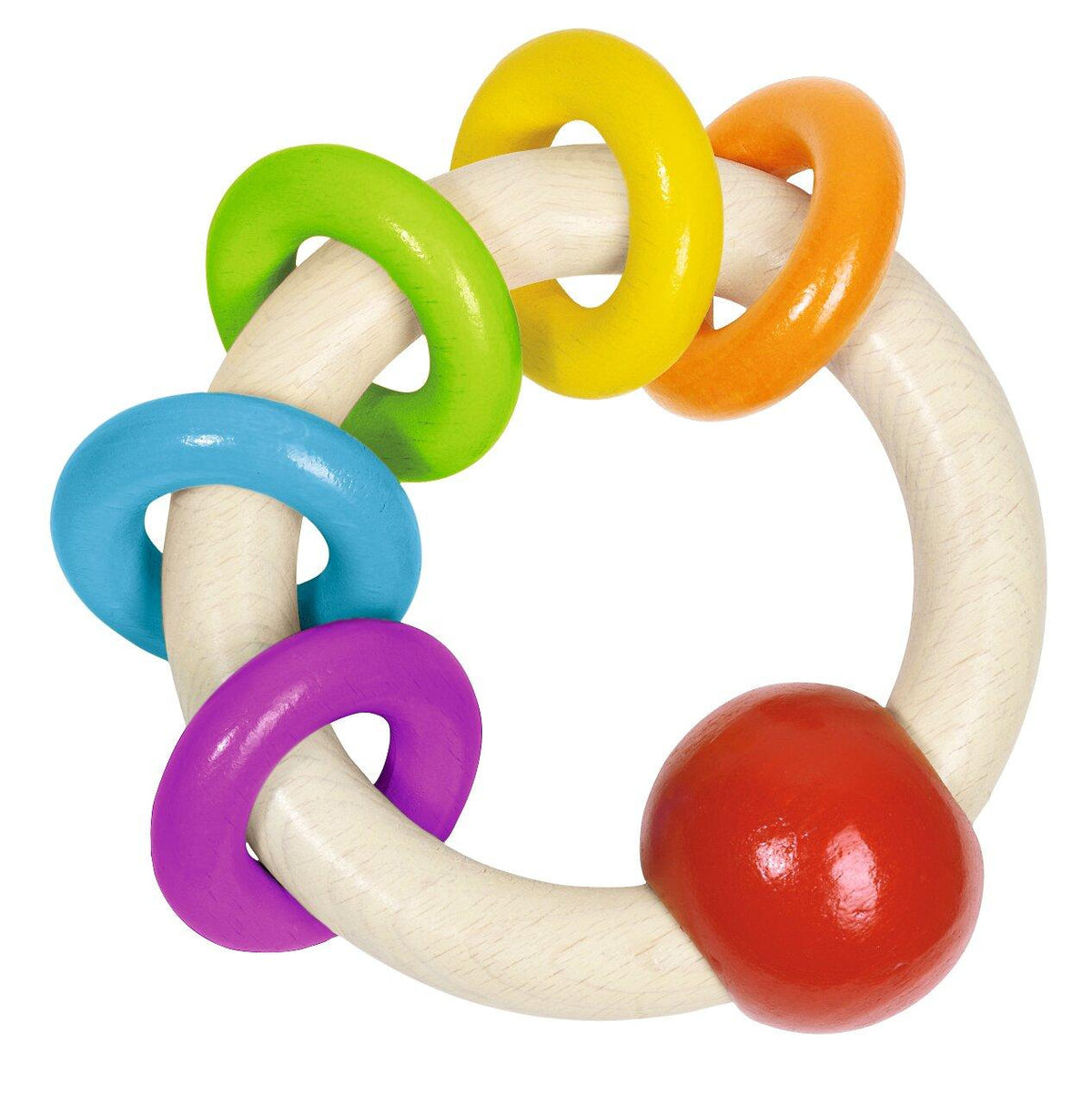 Greifling Ring mit fünf bunten Ringen – Gesamtansicht