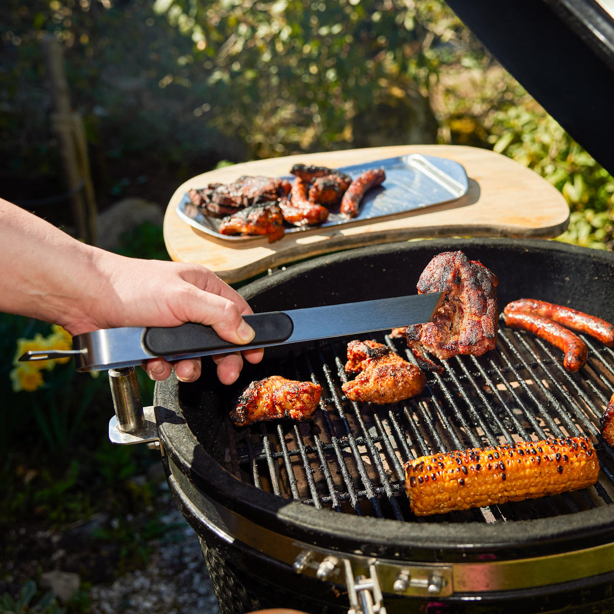 Grillzange „Opener“ mit Kapselheber, 35 cm