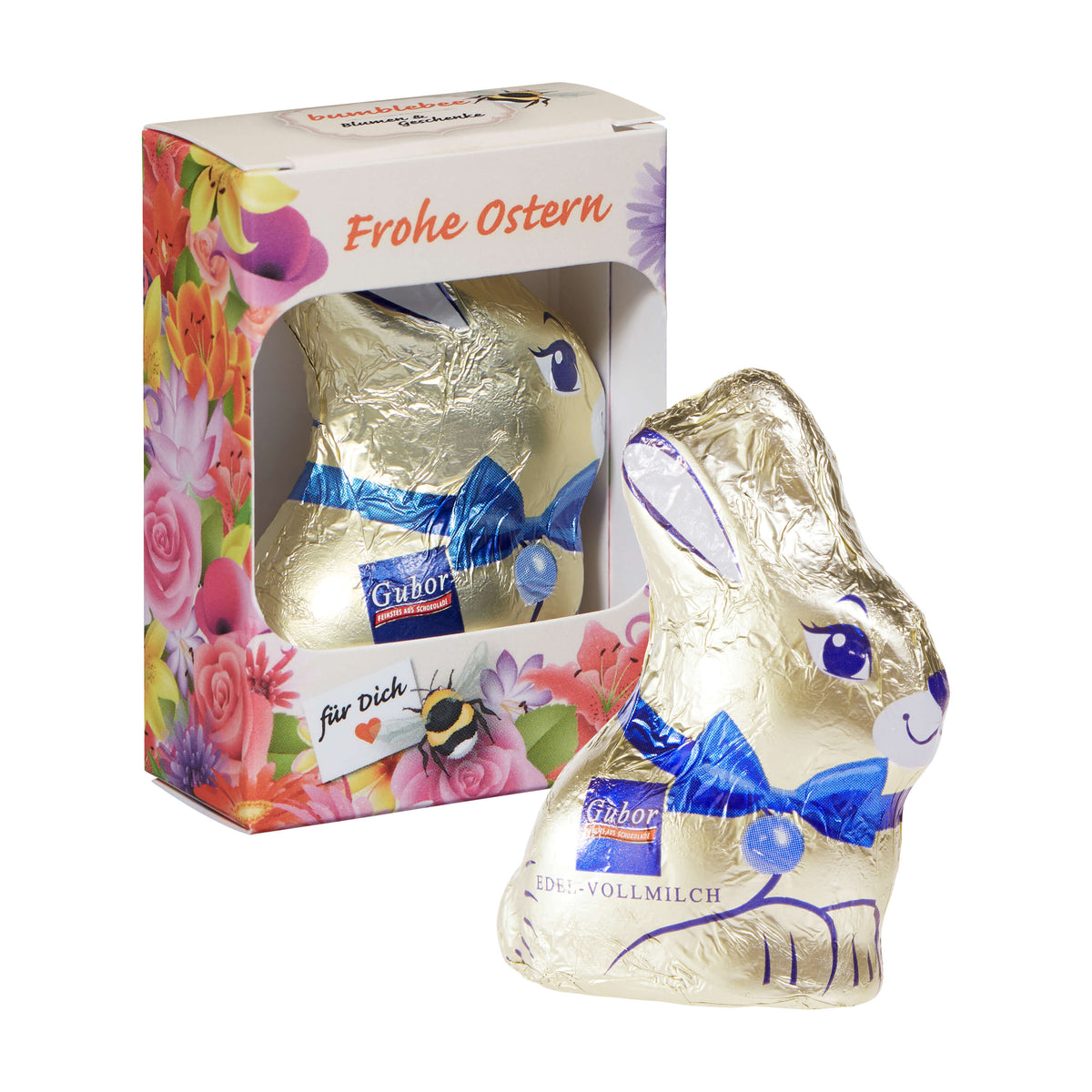 Gubor Osterhase in der Werbebox mit Sichtfenster