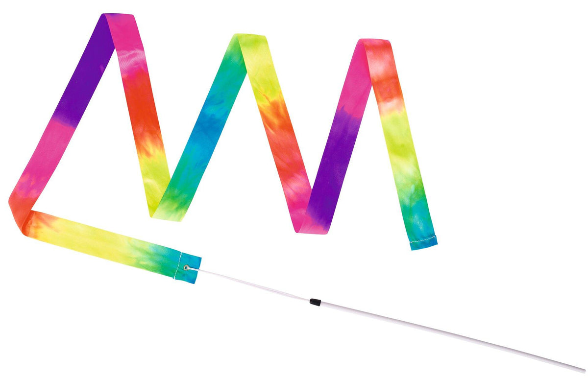 Gymnastikband in Regenbogenfarben, Band 2 m lang