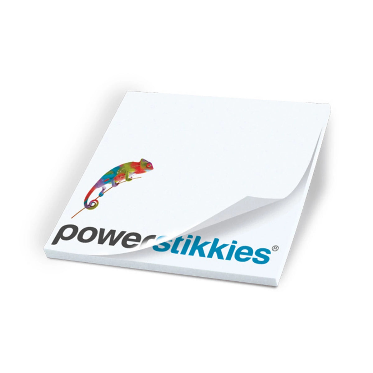 Haftnotizen 100 x 97 mm fast quadratisch mit Logo – Ansicht