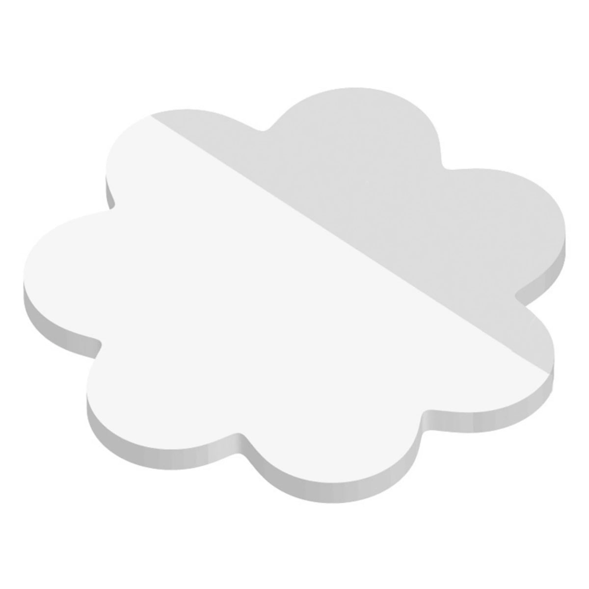 Haftnotizen in Blumenform mit Logo bedrucken – Ansicht