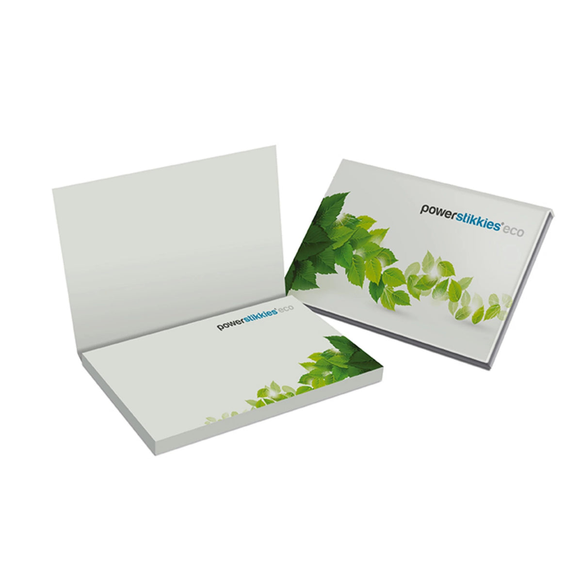 Haftnotizen naturweiß im Kartonumschlag 100 x 70 mm – Ansicht