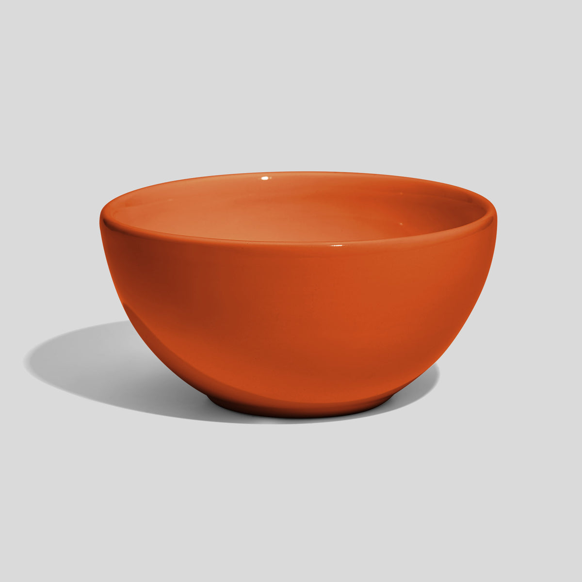 Halbkugelige Keramikschale 520 ml mit 14 cm Durchmesser – Orange
