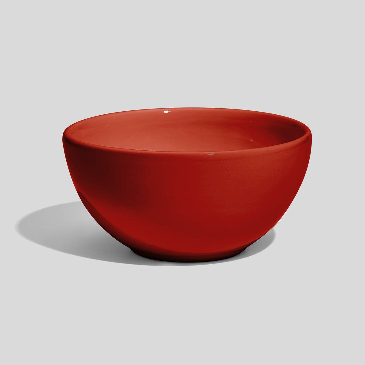 Halbkugelige Keramikschale 520 ml mit 14 cm Durchmesser – Rot