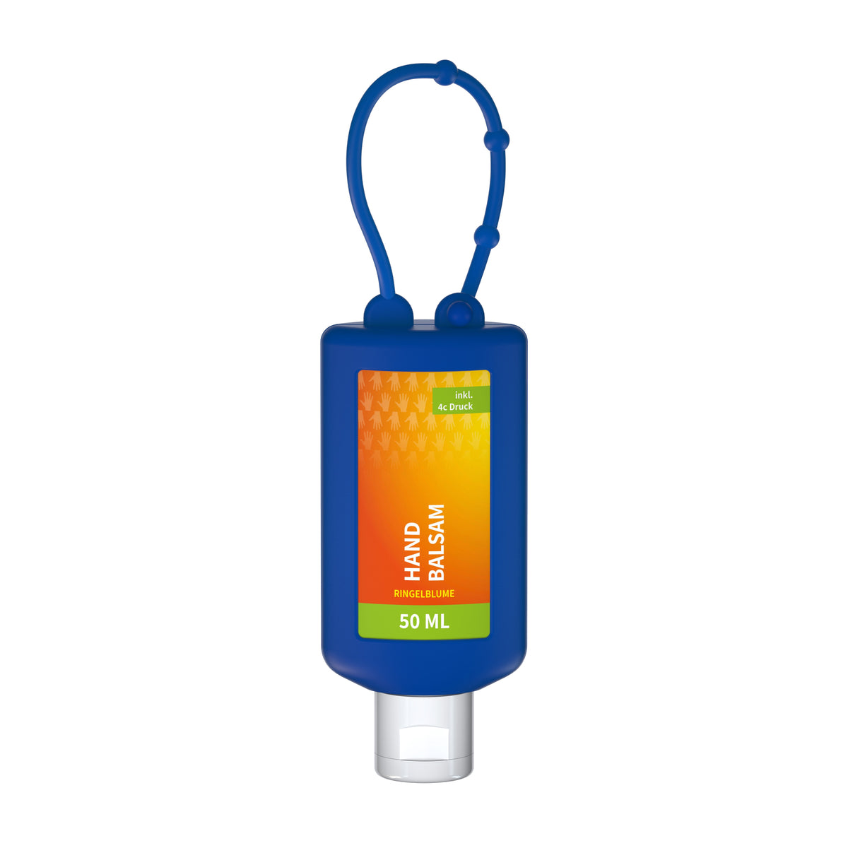 Handbalsam Ringelblume Aloe Vera 50 ml Flasche zum Anhängen – Blau