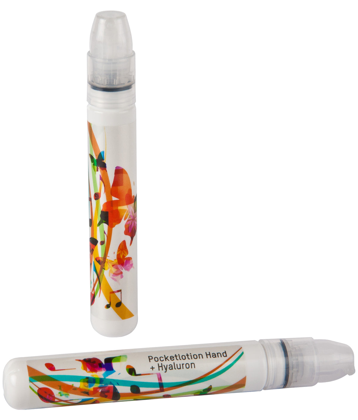 Handlotion im Pumpspray mit Sheabutter und Etikett