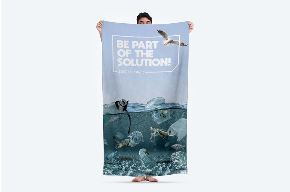 Handtuch mit Fotodruck aus Baumwollmischung, 350 g/m² – 70 x 140 cm