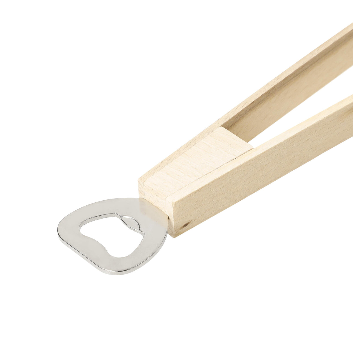 Holz-Grillzange „Opener“ mit Kapselheber, 43 cm