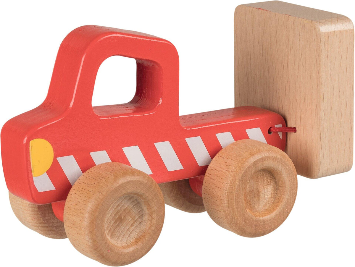 Holzkipper 14,5 cm mit Kippmulde von goki – Dritte Ansicht