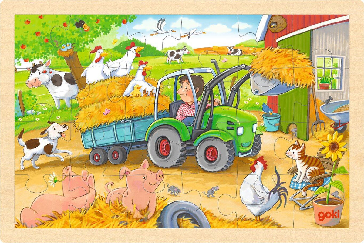 Holzpuzzle Kleiner Traktor – Ansicht