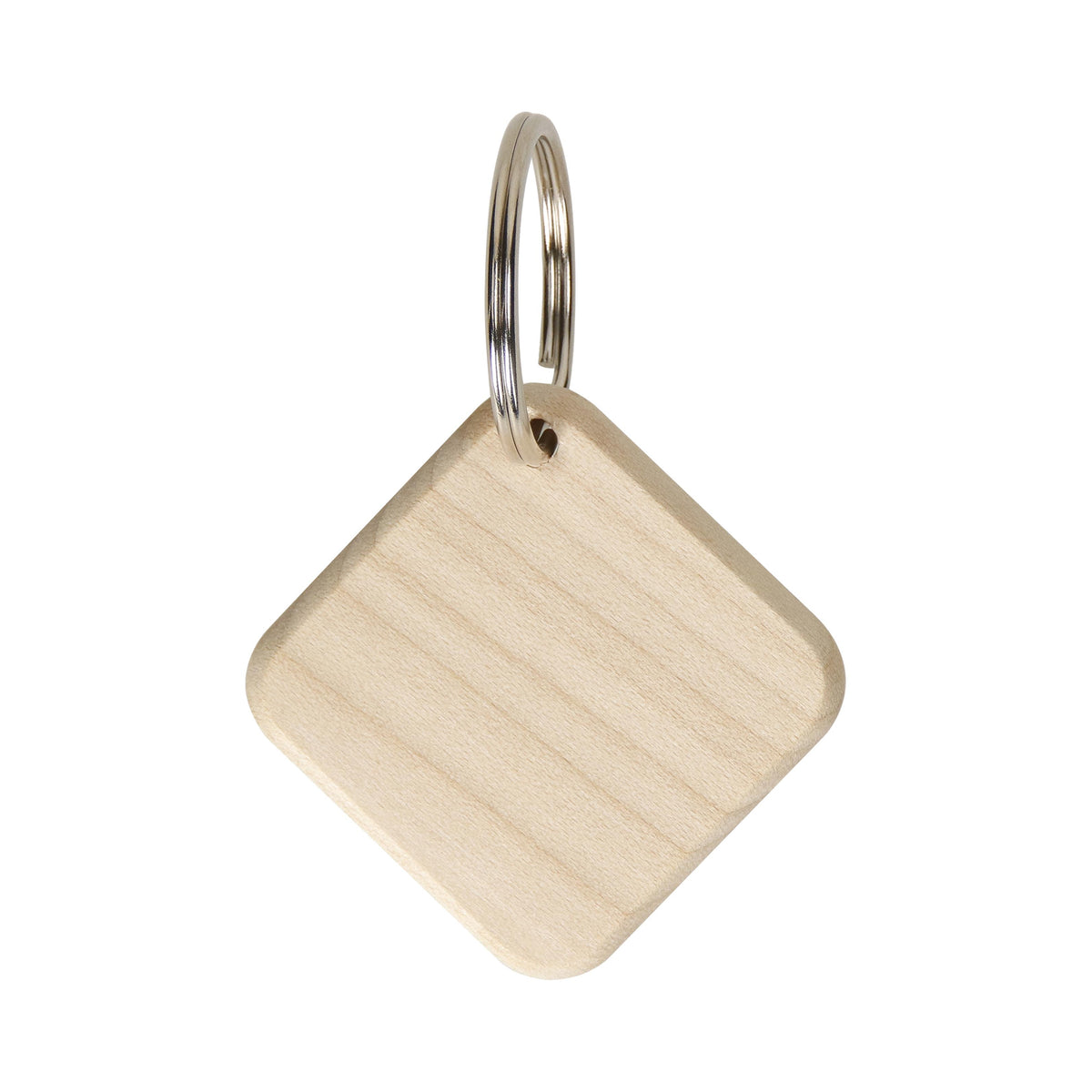 Holzschlüsselanhänger „Maple“ eckig