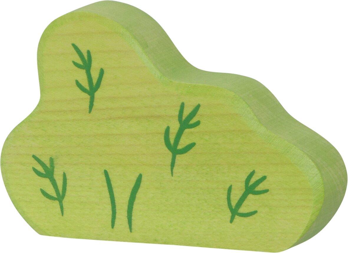 HOLZTIGER Holzfigur Busch in Hellgrün – Ansicht