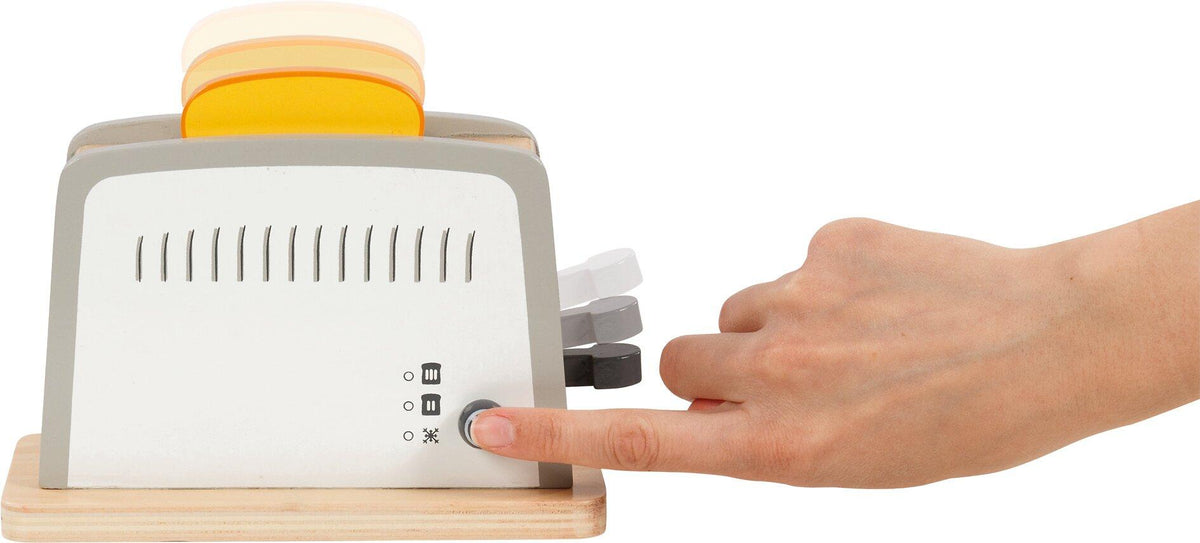 Holztoaster mit Toast, Butter und Marmelade von goki – Detailansicht