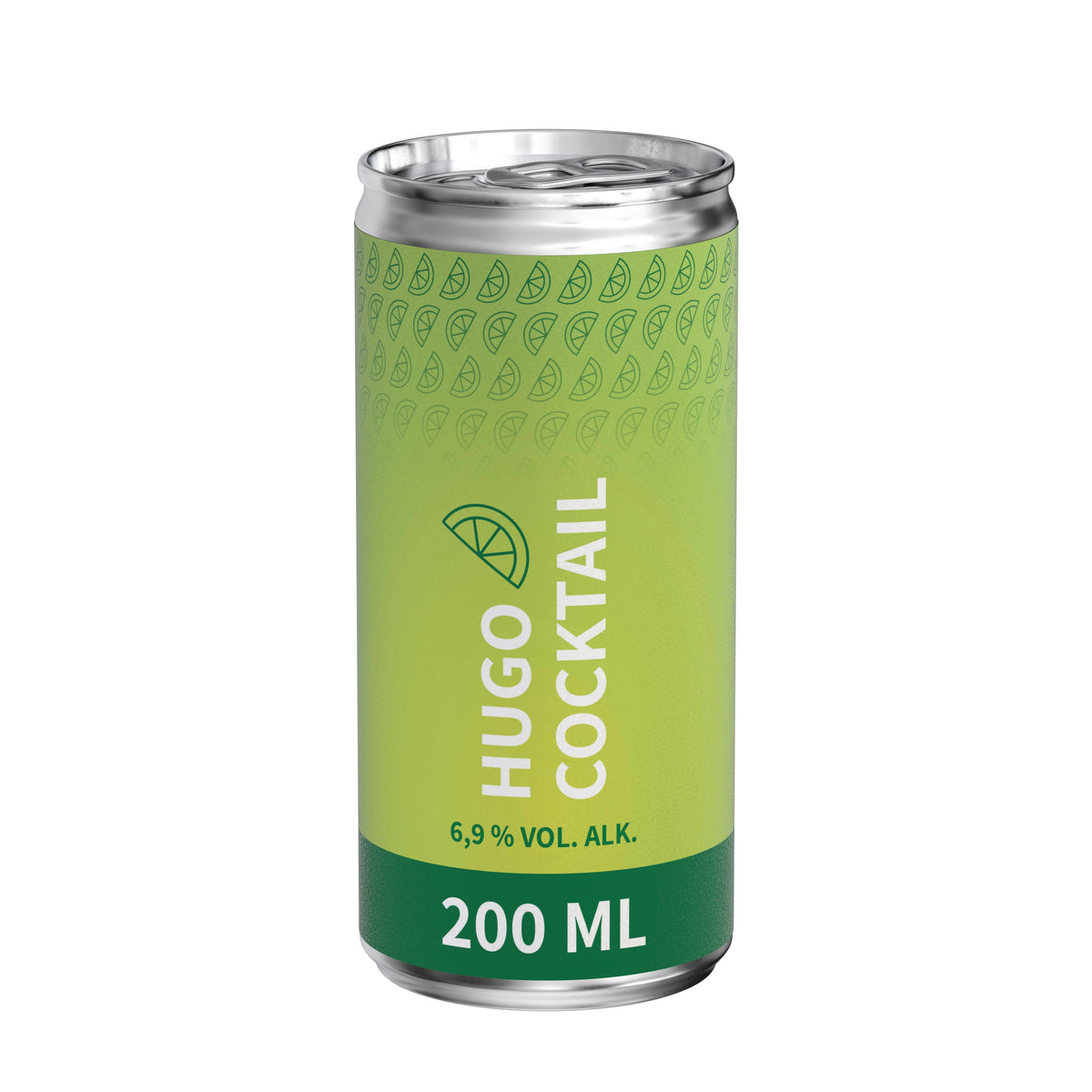 Hugo 200 ml Dose mit Papieretikett