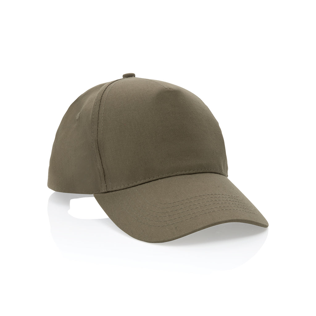 Impact 5 Panel Kappe aus 190gr rCotton mit AWARE™ Tracer – grün