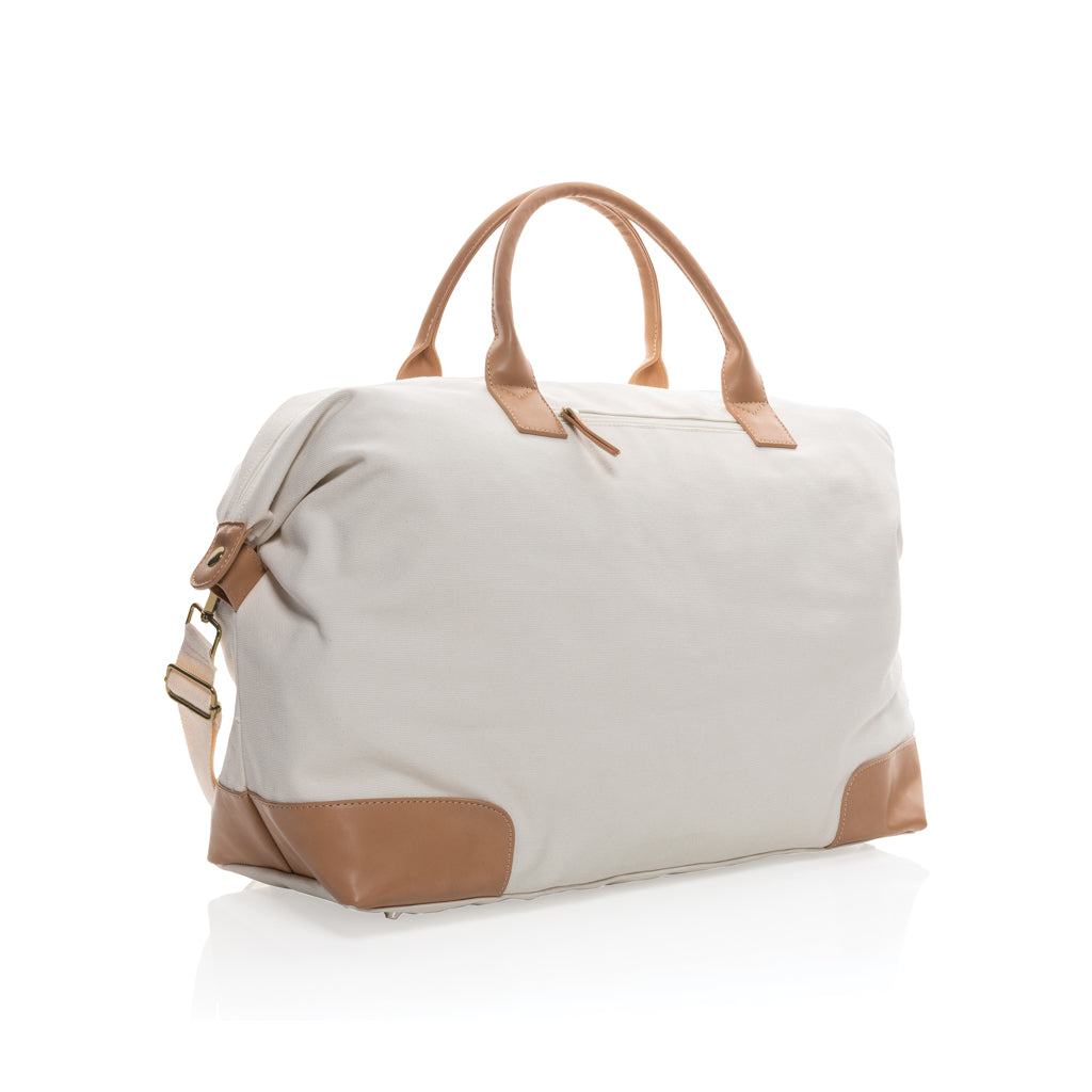 Impact AWARE™ 16 oz. rCanvas große Wochenendtasche – off white