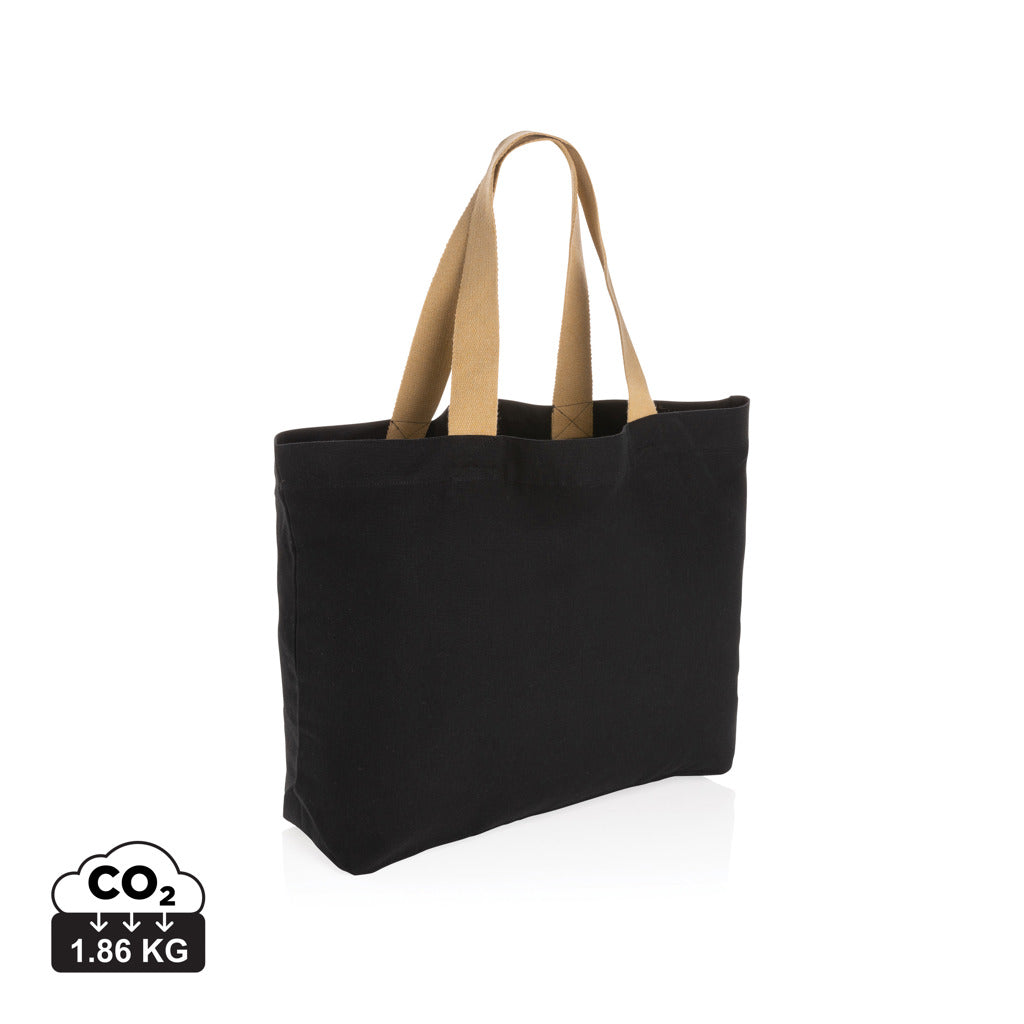 Impact Aware™ 240g/m² große Tasche aus rCanvas, ungefärbt – schwarz