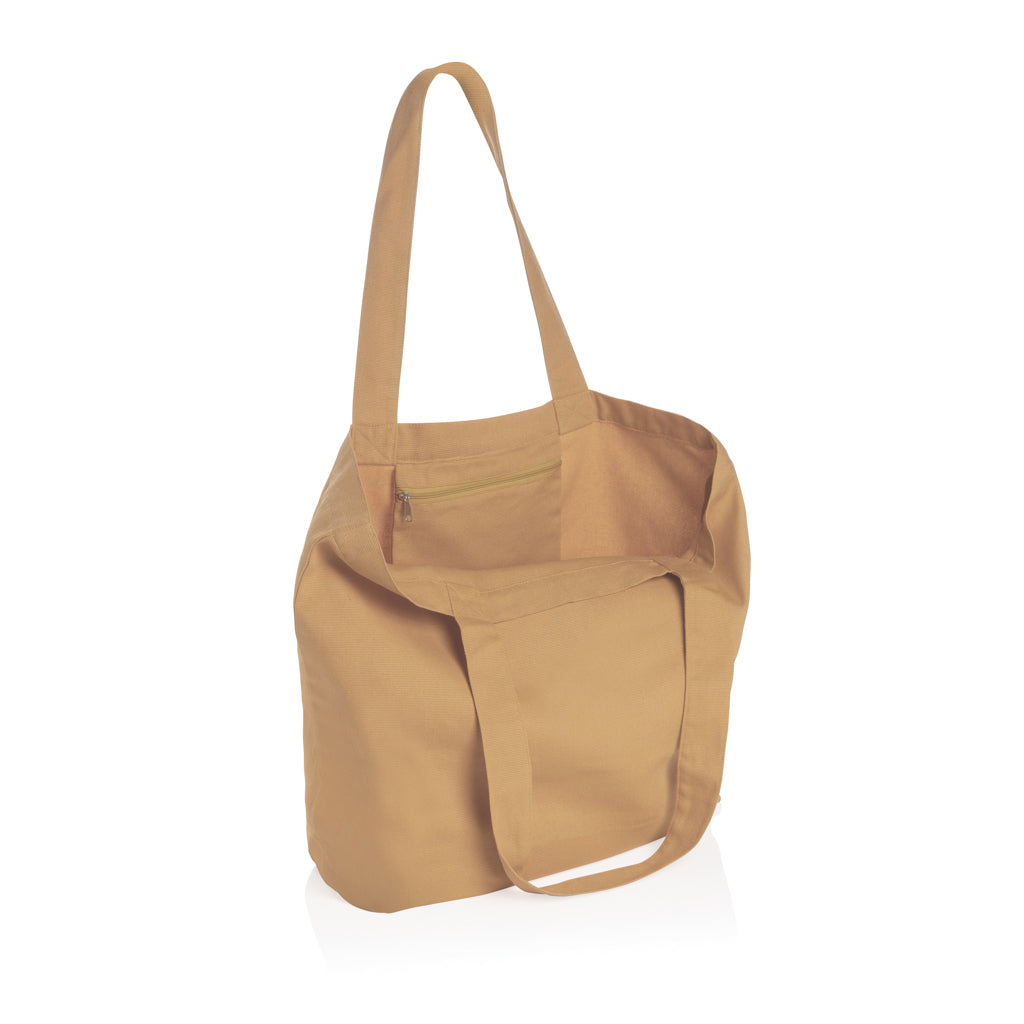 Impact Aware™ 240g/m² rcCanvas Shopper + Tasche, ungefärbt – braun