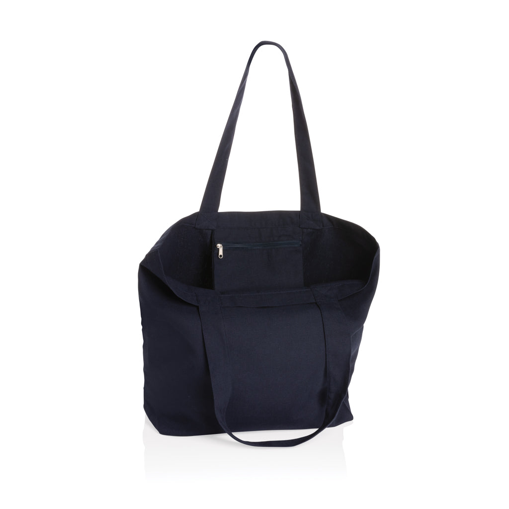 Impact Aware™ 240g/m² rcCanvas Shopper + Tasche, ungefärbt – navy blau