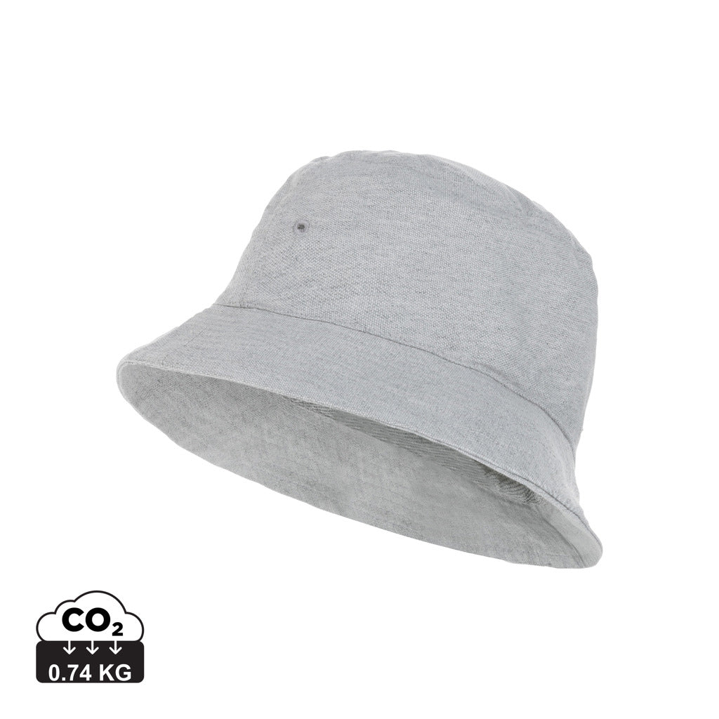 Impact AWARE™ 285g/m² ungefärbter rCanvas-OneSize-Fischerhut – grau