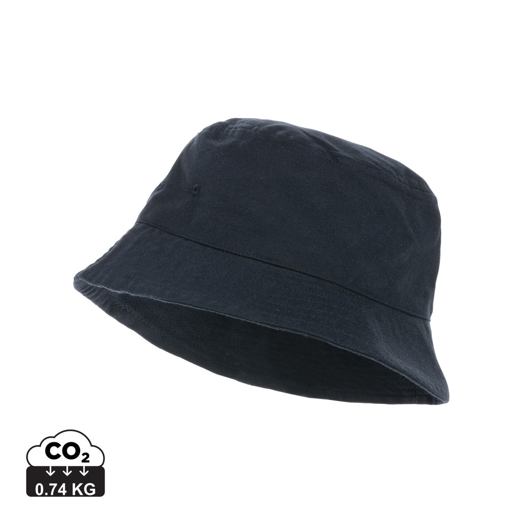 Impact AWARE™ 285g/m² ungefärbter rCanvas-OneSize-Fischerhut – navy blau