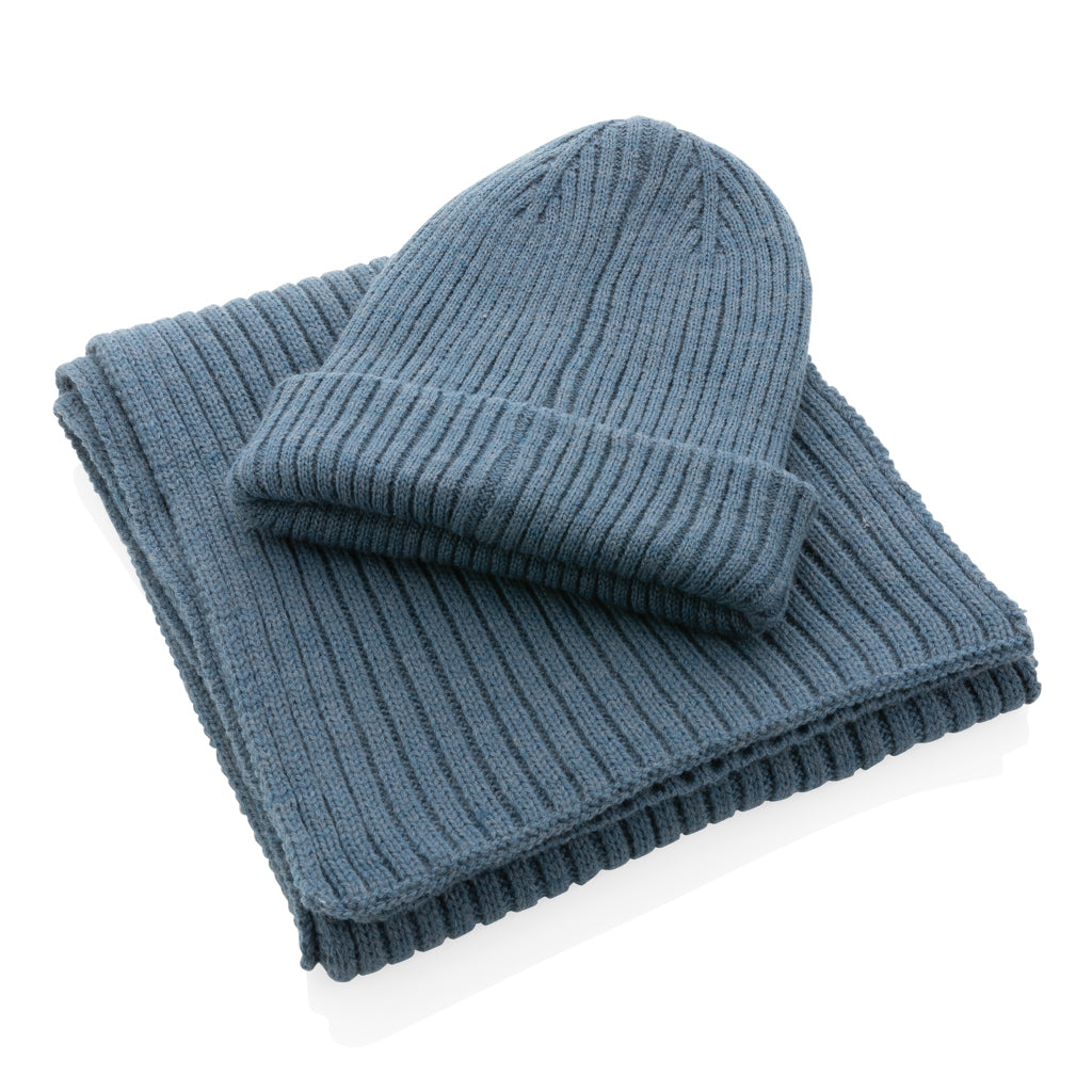 Impact AWARE™ Polylana® doppelt gestrickte Mütze – Sage blue