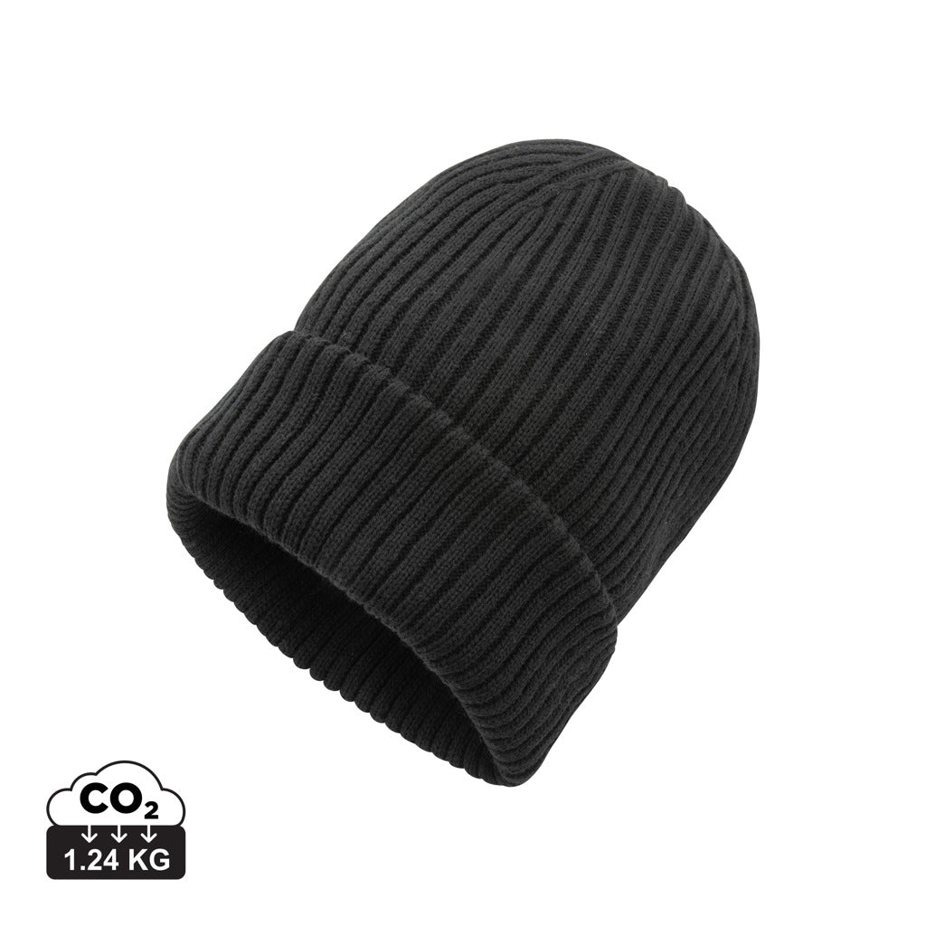 Impact AWARE™ Polylana® doppelt gestrickte Mütze – schwarz