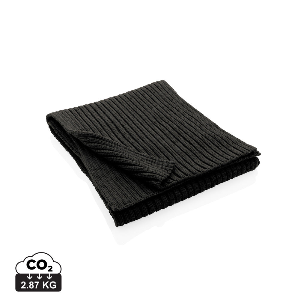 Impact AWARE™ Polylana® Strickschal 180x25cm – schwarz