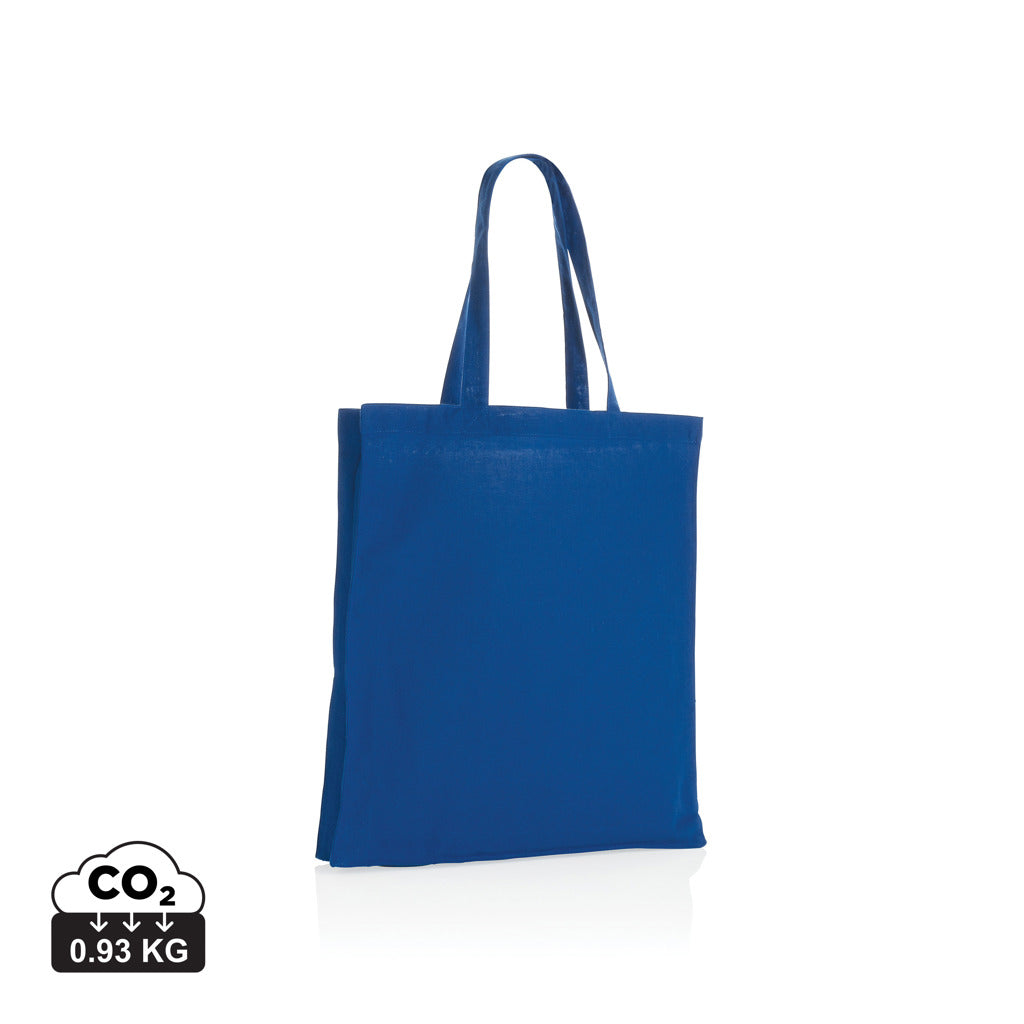 Impact AWARE™ recycelte Baumwolltasche 145gr mit Boden – blau