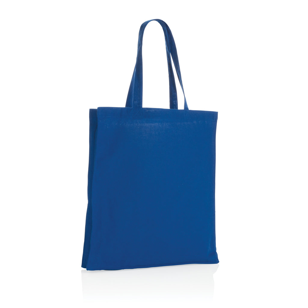 Impact AWARE™ recycelte Baumwolltasche 145gr mit Boden – blau