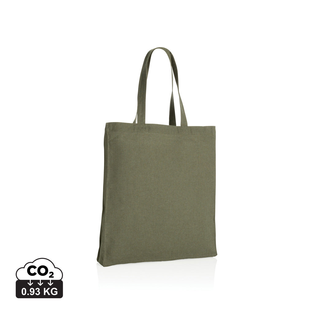 Impact AWARE™ recycelte Baumwolltasche 145gr mit Boden – grün