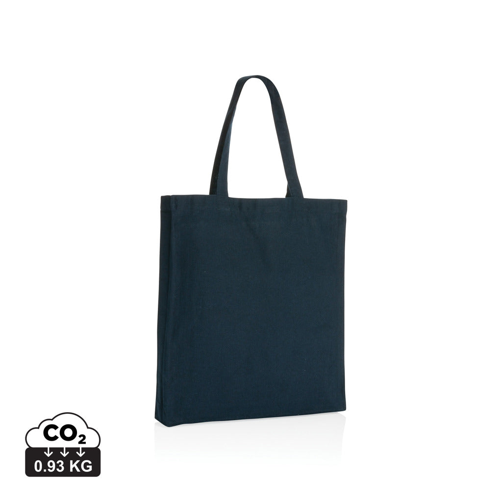 Impact AWARE™ recycelte Baumwolltasche 145gr mit Boden – navy blau
