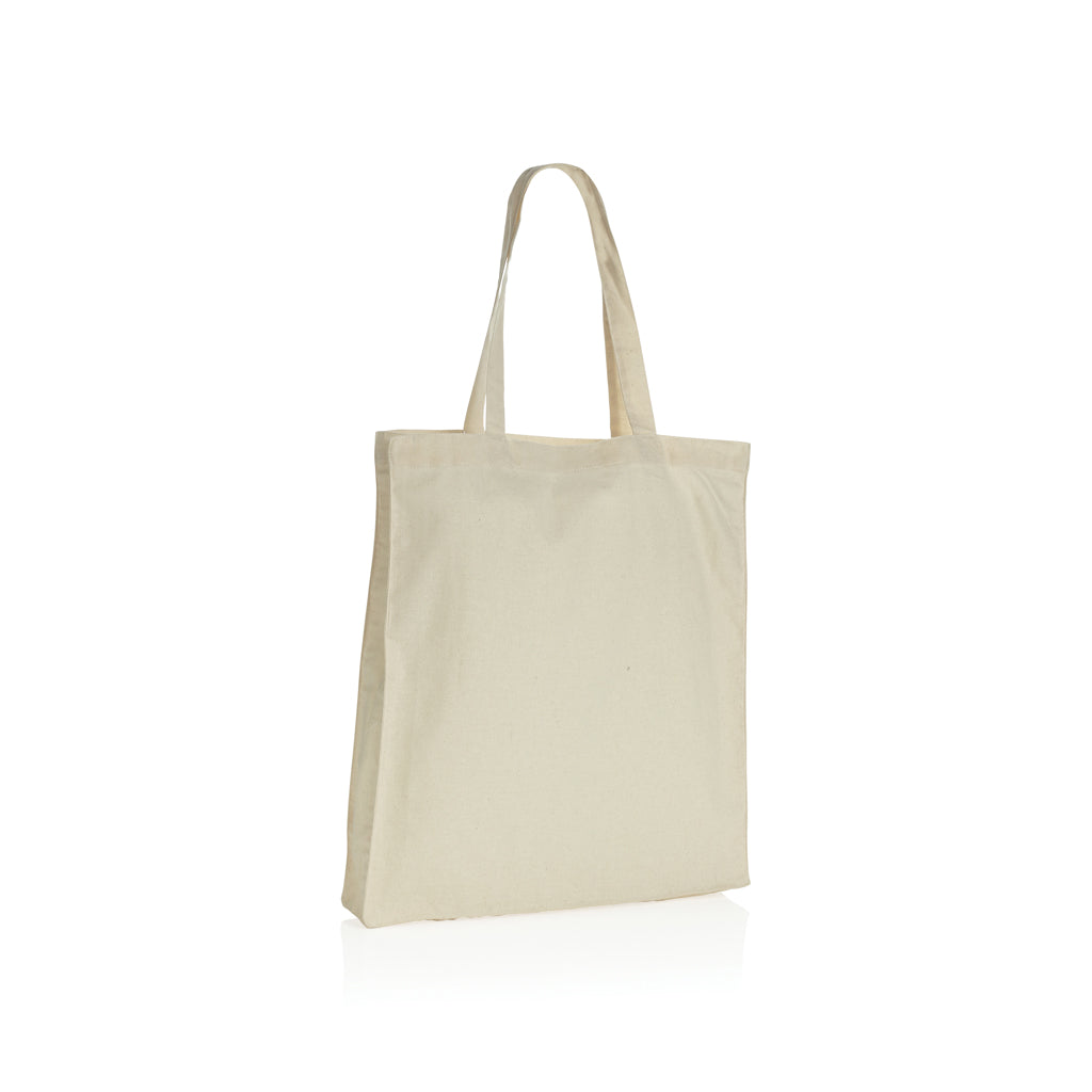 Impact AWARE™ recycelte Baumwolltasche 145gr mit Boden – off white