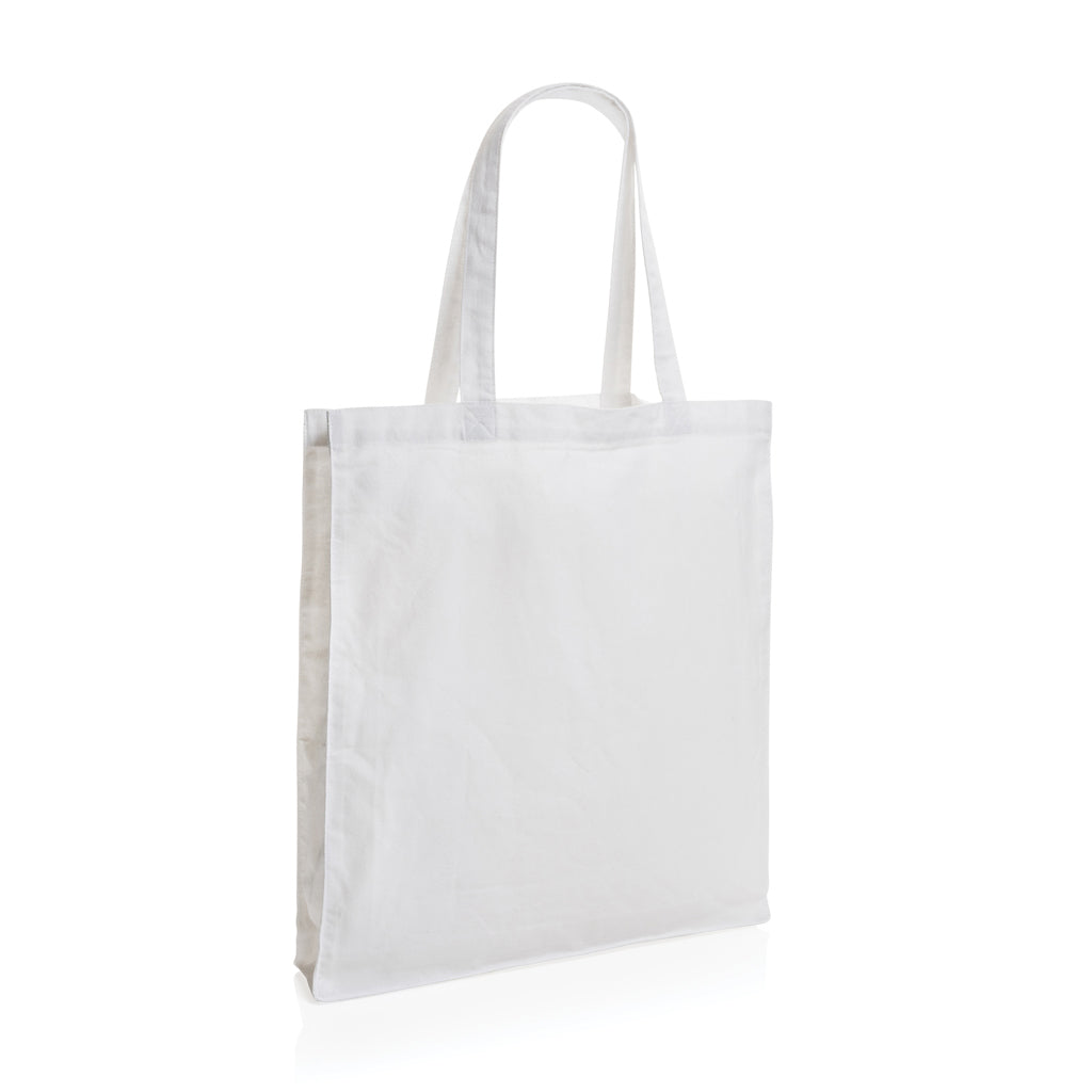 Impact AWARE™ recycelte Baumwolltasche 145gr mit Boden – weiß