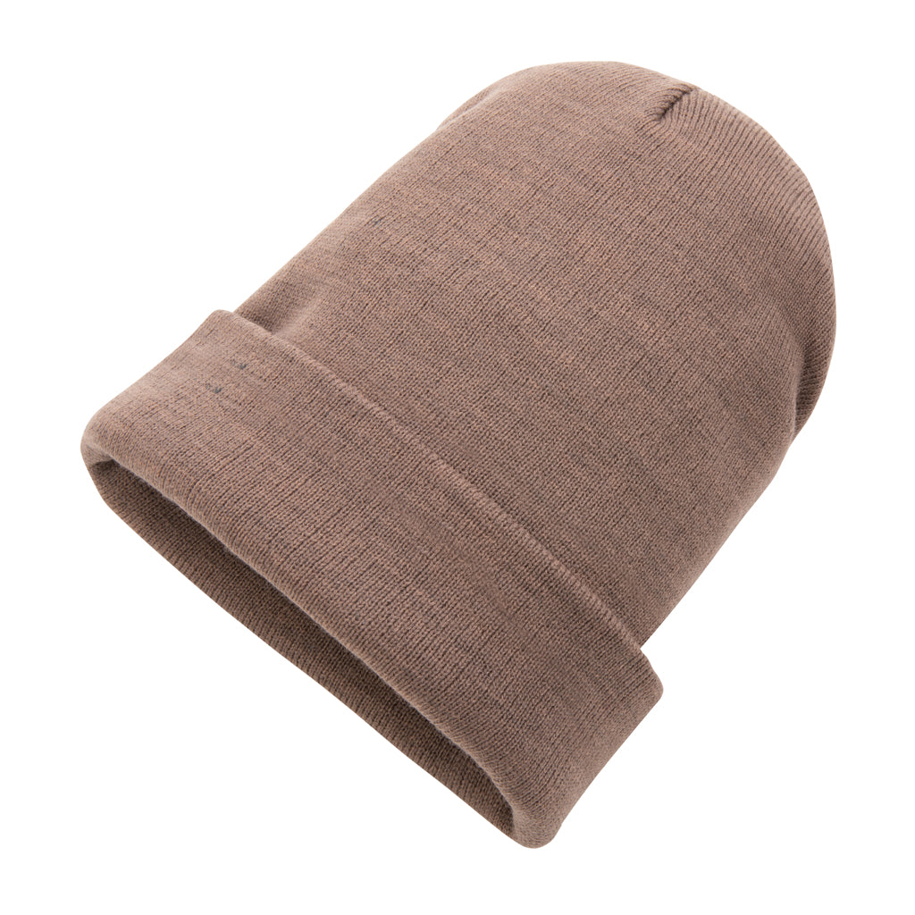 Impact Polylana® Beanie mit AWARE™ Tracer – braun