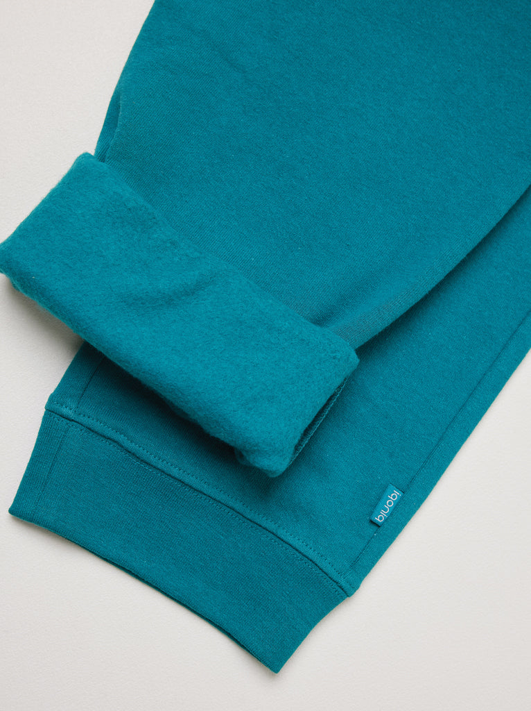 IQONIQ Cooper Jogger aus recycelter Baumwolle – verdigris