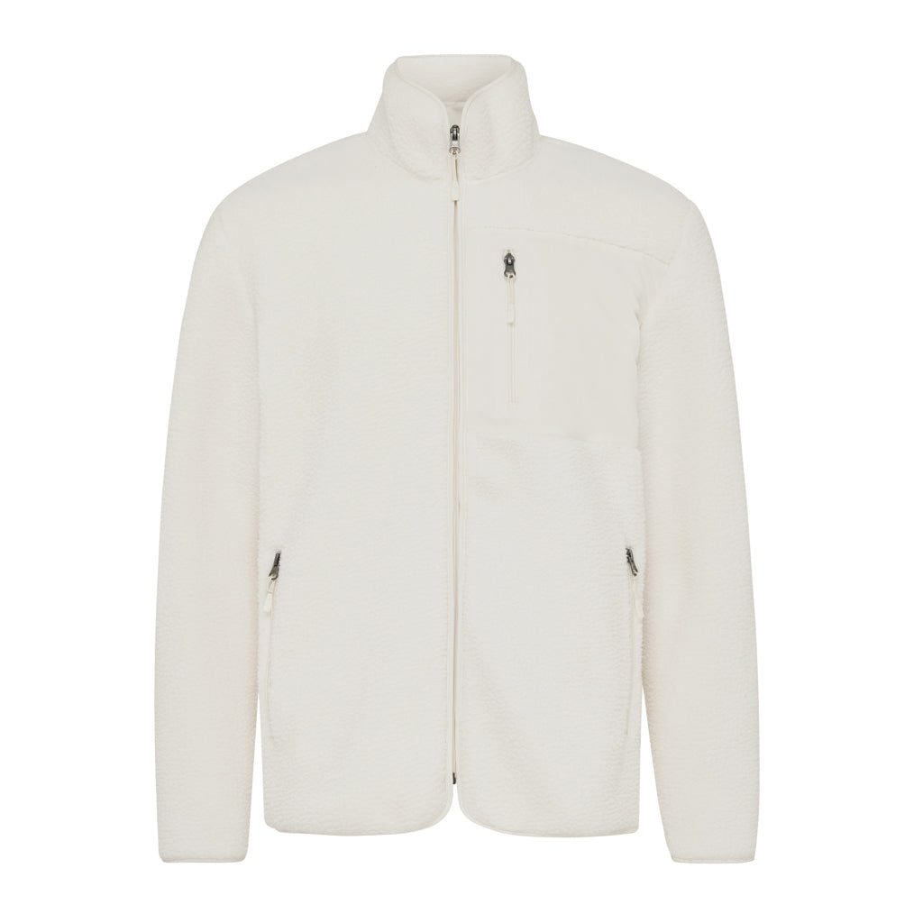 IQONIQ Diran Fleecejacke aus recyceltem Polyesterflor – neutral