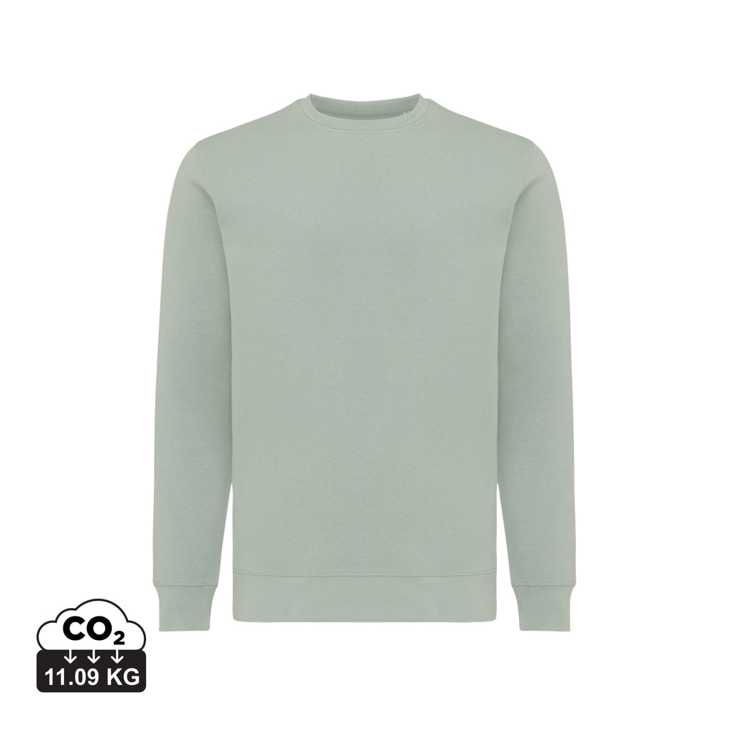IQONIQ Etosha Lightweight Sweater aus recycelter Baumwolle – Iceberg green