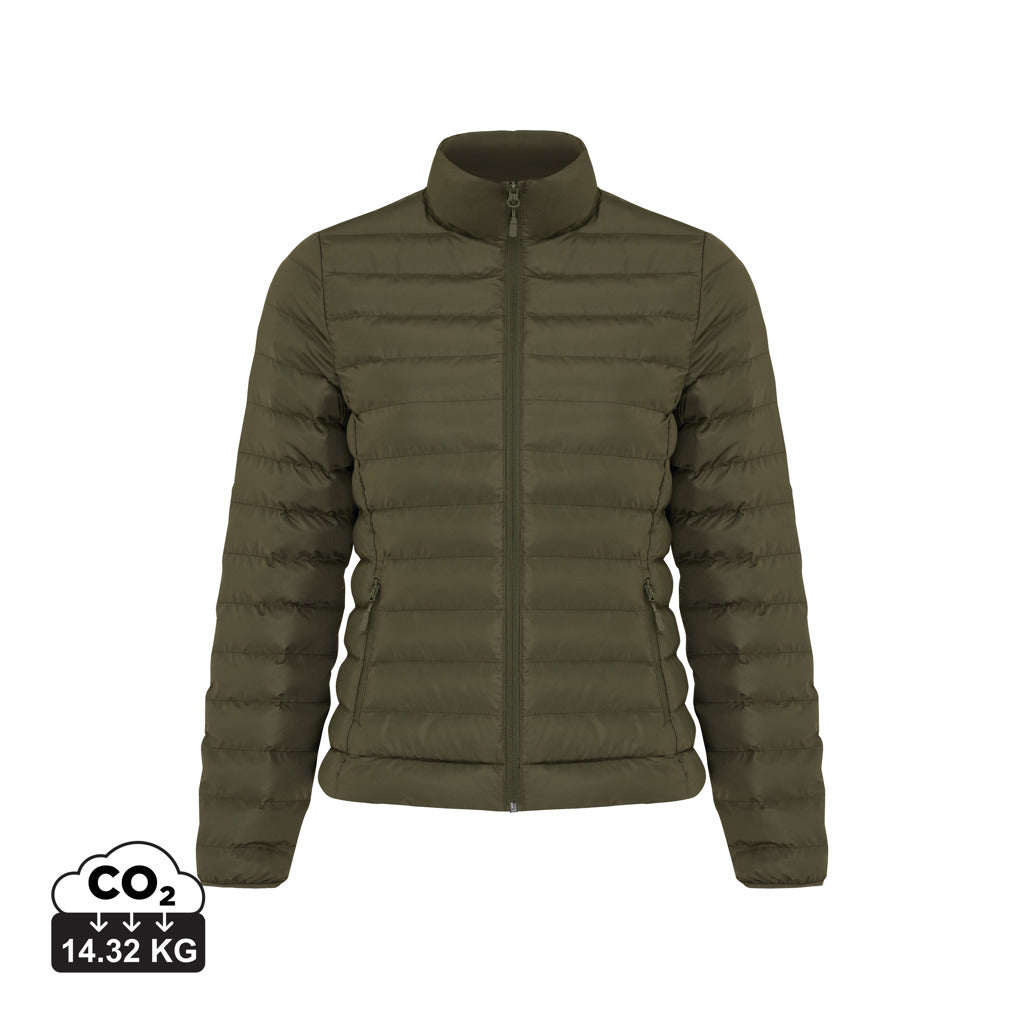 IQONIQ Maiko Damen Steppjacke aus recyceltem Polyester – khaki