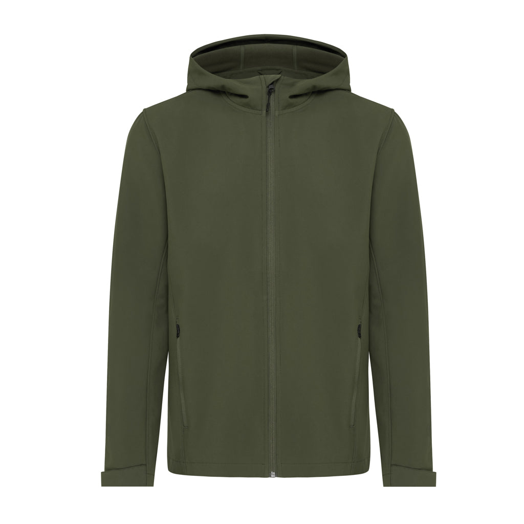 IQONIQ Makalu Herren Softshelljacke aus recyceltem Polyester – khaki