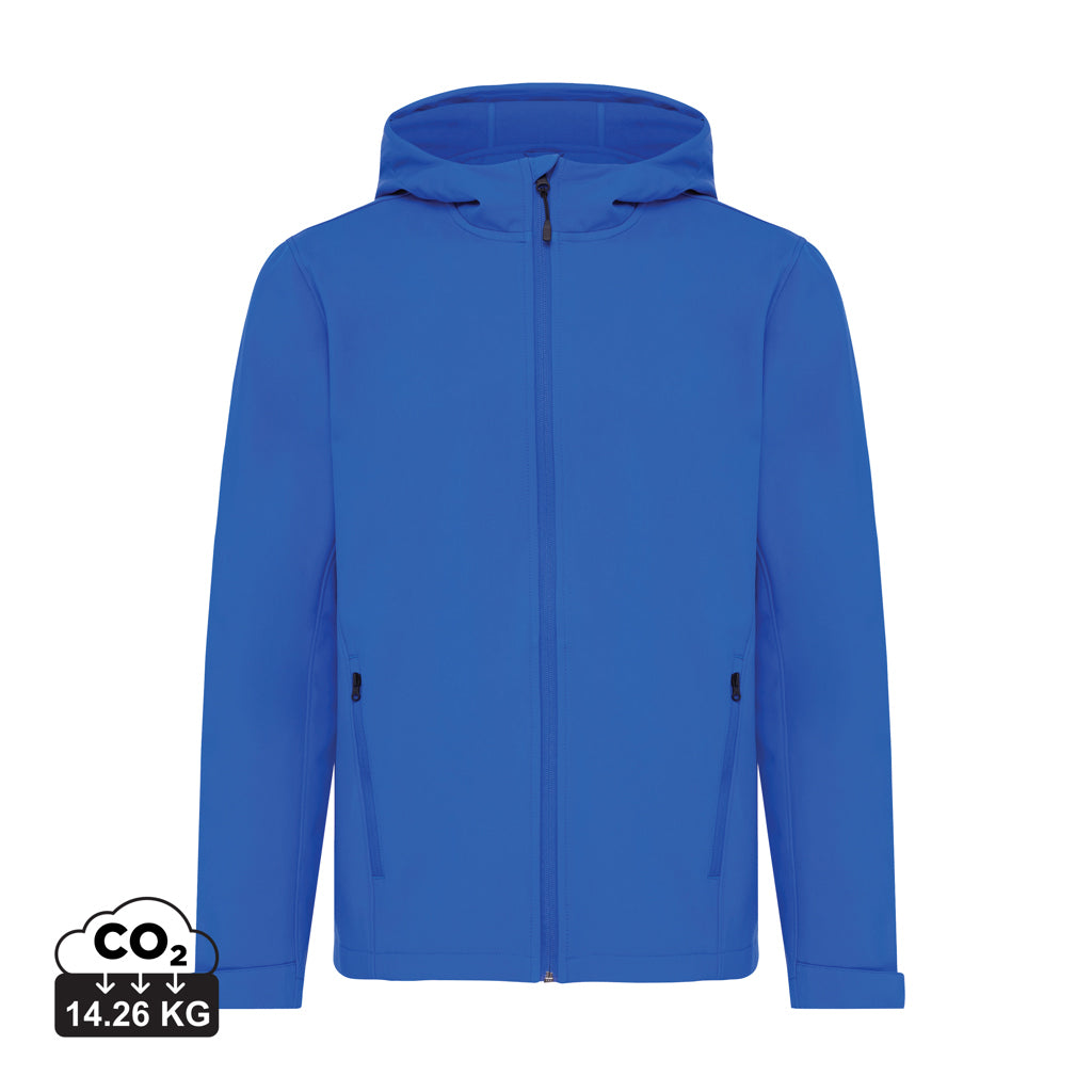IQONIQ Makalu Herren Softshelljacke aus recyceltem Polyester – Königsblau