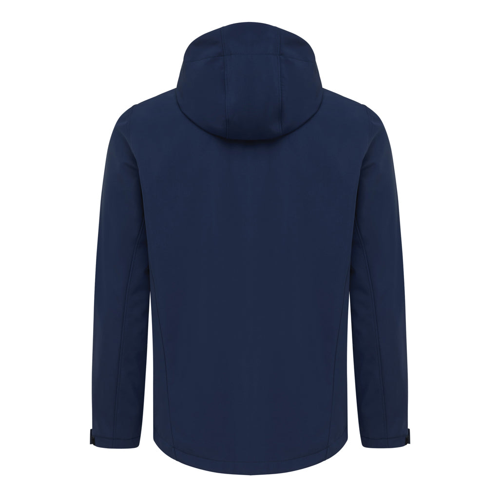 IQONIQ Makalu Herren Softshelljacke aus recyceltem Polyester – navy blau