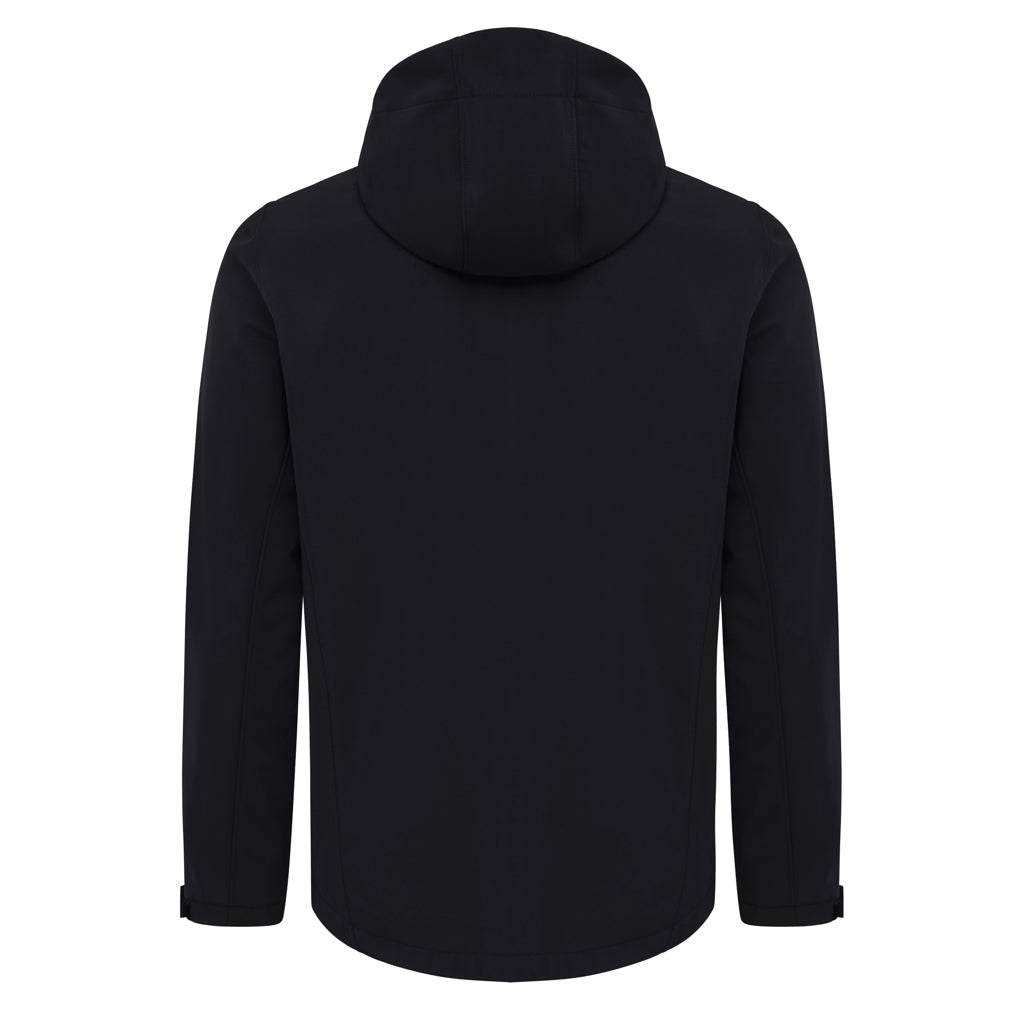 IQONIQ Makalu Herren Softshelljacke aus recyceltem Polyester – schwarz