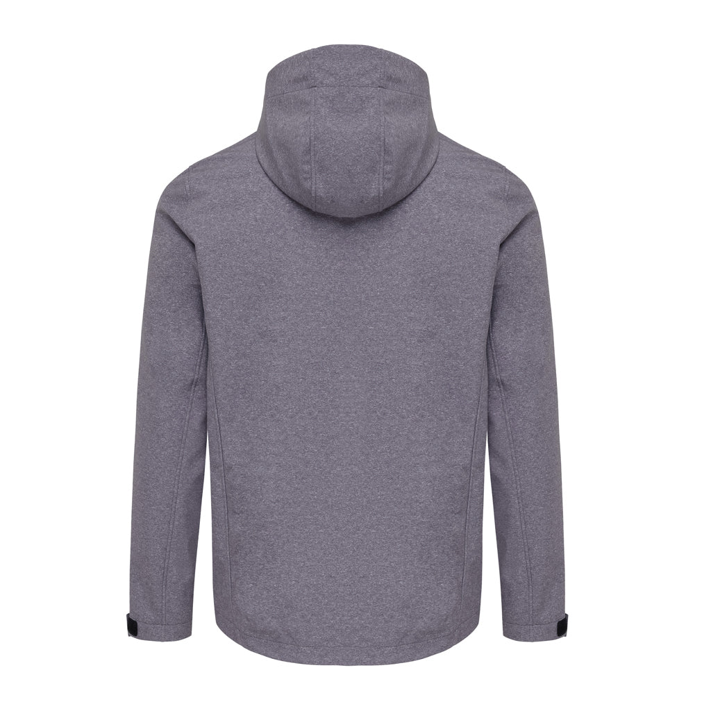 IQONIQ Makalu Herren Softshelljacke aus recyceltem Polyester – vulcano heather grey