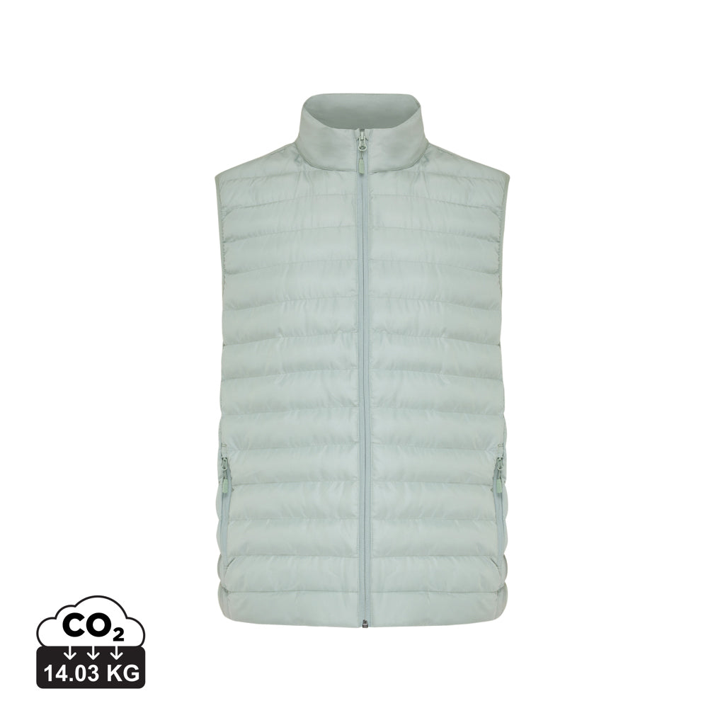 IQONIQ Meru Herren Bodywarmer aus recyceltem Polyester – Iceberg green