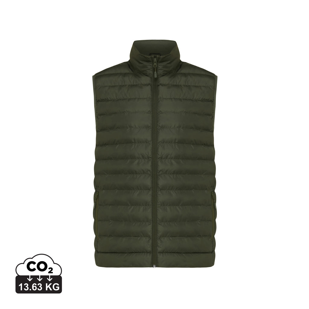 IQONIQ Meru Herren Bodywarmer aus recyceltem Polyester – khaki