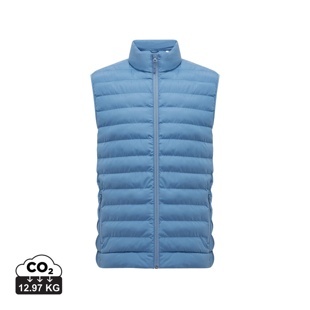 IQONIQ Meru Herren Bodywarmer aus recyceltem Polyester – moon blue